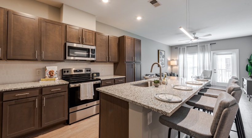 Spacious Kitchens with Custom Tiled Backsplash