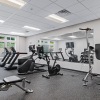 a gym with exercise equipment